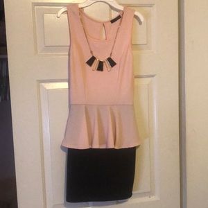 SALE! 1 WEEK ONLY Light pink & black dress